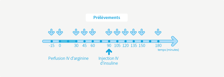 Test à l'arginine - insuline